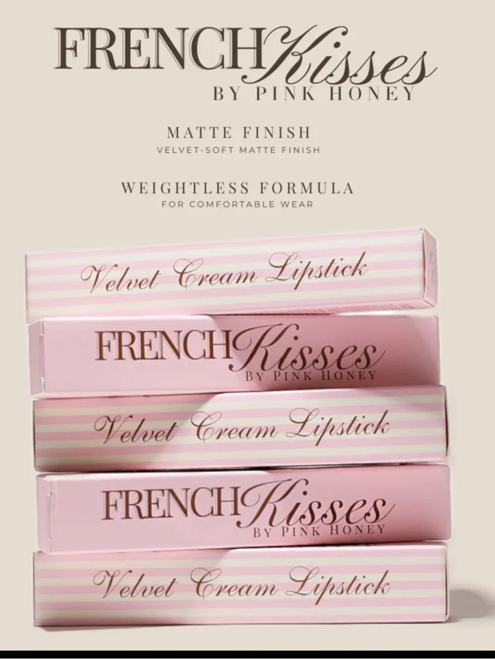 Pink Honey French Kisses Pale Pink Nude Lip Color Stick Called Delilah